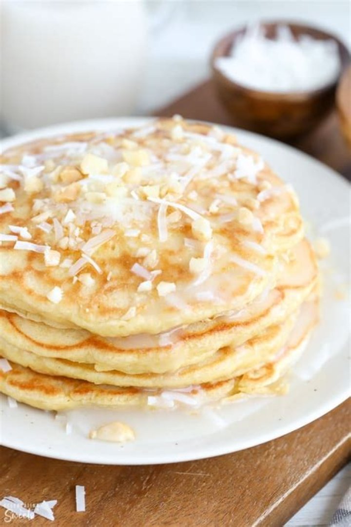 Coconut Pancakes - Celebrating Sweets