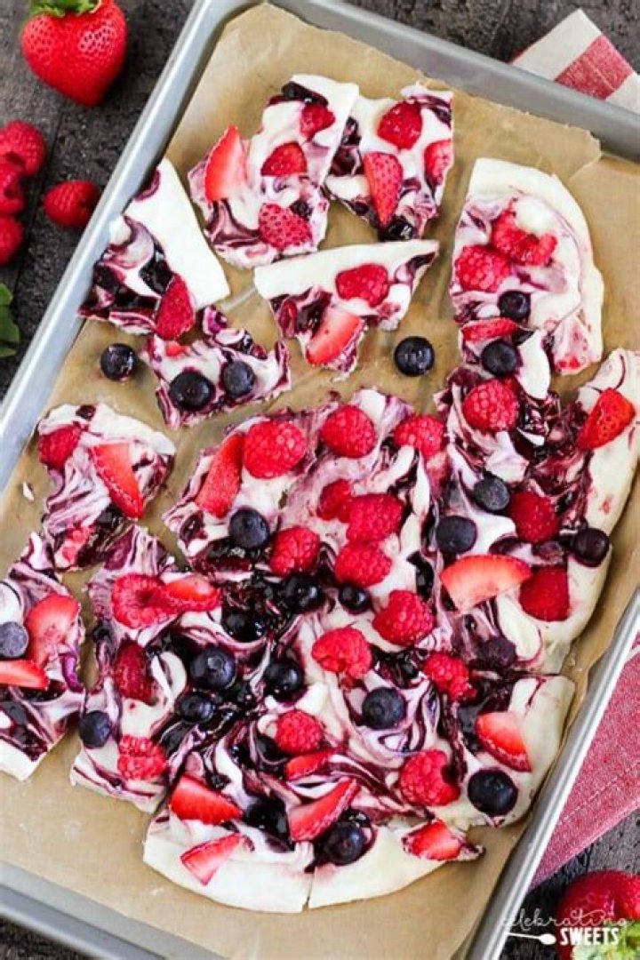 Frozen Yogurt Bark - Celebrating Sweets