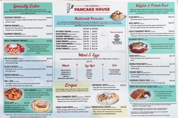The Original Pancake House Menu and Prices - SarkariResult